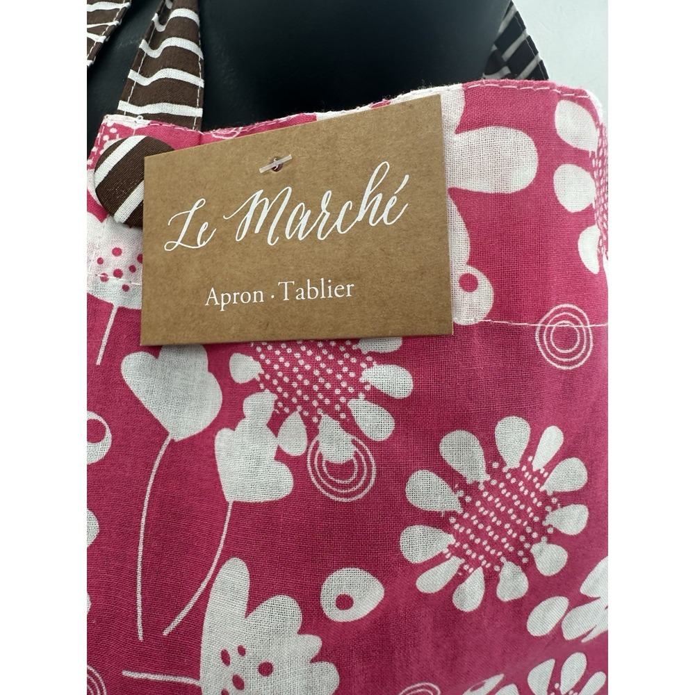 NWT Le Marche Apron Tablier Floral Multicolor One Size - Picture 4 of 7